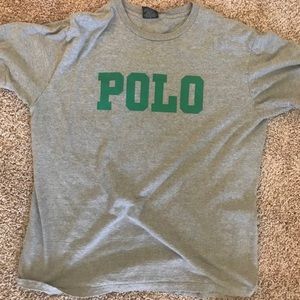 Polo T-shirt.  Grey.